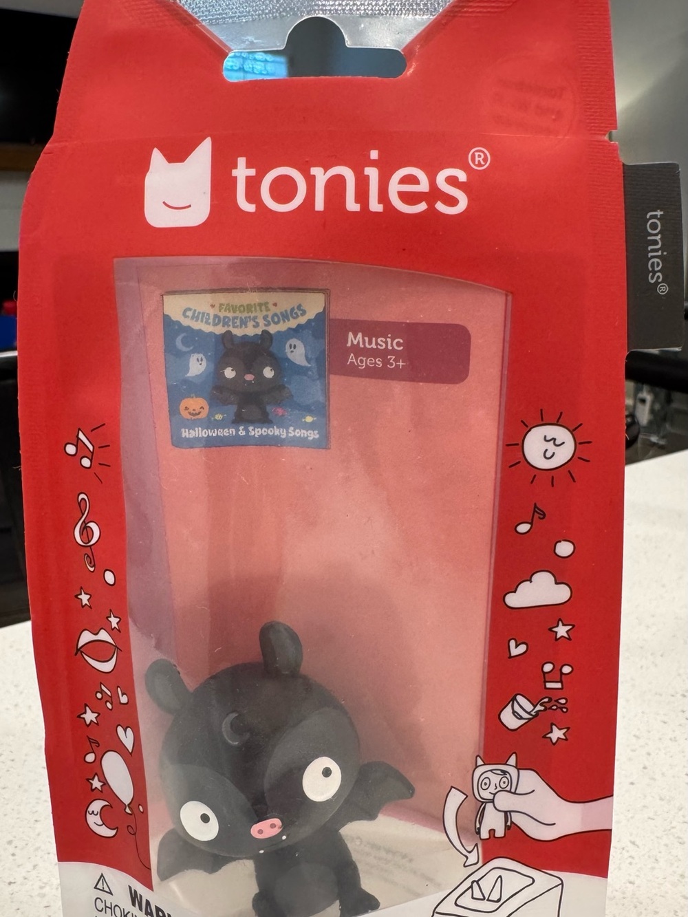 Tonies Halloween & Spooky Songs Black Bat Tonie - Kids Music Toy
